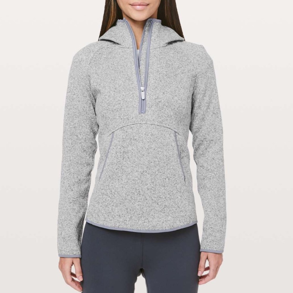 lululemon athletica Gray Half-Zip Sweater